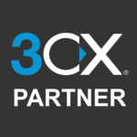 Partner 4 Logo des 3CX-Partners auf grauem Hintergrund, das die Partnerschaft und Unterstützung für die 3CX-Telekommunikationslösung symbolisiert.