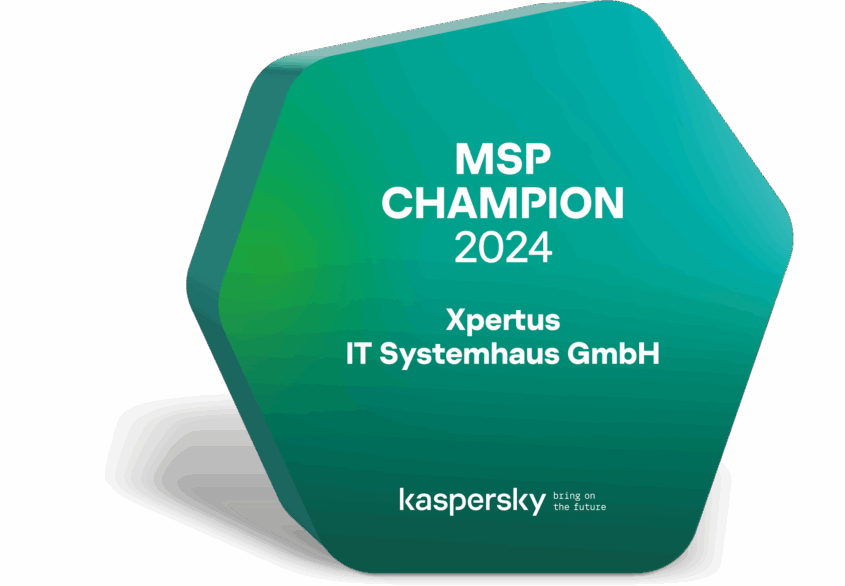 Logo-Auszeichnung: MSP Champion Kaspersky 2024