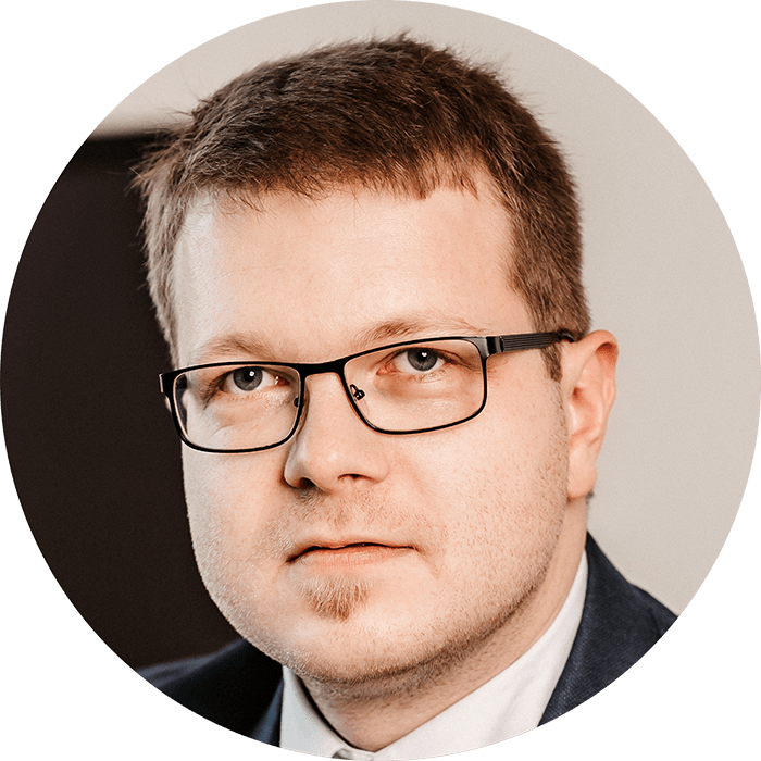 Avatar eines Mitarbeiters im Business-Stil